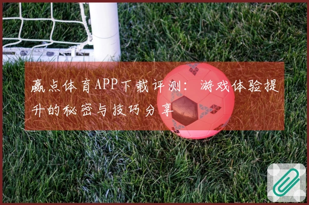 赢点体育APP下载评测：游戏体验提升的秘密与技巧分享